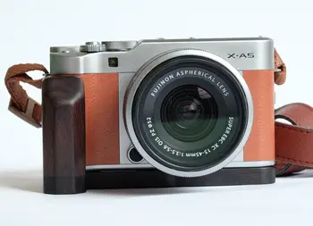 Деревянная ручка ручной работы из черного дерева, L-образная пластина для камеры Fujifilm Fuji XA5 X-A5