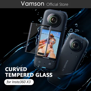Vamson 3D Изогнутая Защитная Пленка для Экрана Insta360 X3 Из Закаленного Стекла С Защитой От царапин HD Аксессуары для Экшн-Камеры Insta360 VP725