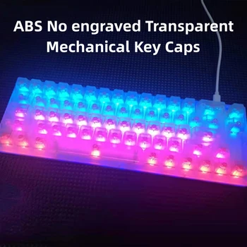 1 Комплект прозрачных колпачков для ключей ABS Без гравировки Механических клавишных колпачков для корпуса вала механической клавиатуры OEM Height Keycap