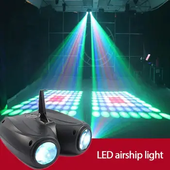 Светодиодный Двухголовочный Диско-Светильник Spotlight Красочный DJ Party Light Проектор 128/64led Сценический Эффект Освещения для Домашних Развлечений