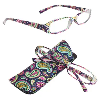 Новая мода, подходящая сумка с цветочным принтом, очки для чтения + 1,00 ~ + 4,0 диоптрий, очки для ухода за зрением