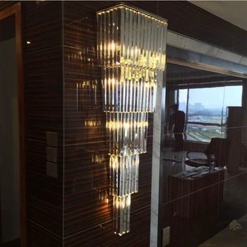 Длинные хрустальные настенные светильники для роскошной гостиной, светодиодное декоративное освещение, блеск золота/ серебра, простые настенные светильники