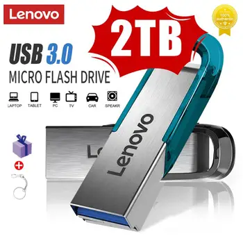Lenovo 2 ТБ 1 ТБ USB 3,0 Флэш-Накопители 512 ГБ Высокоскоростной Флешки 256 ГБ USB-Накопитель 128 ГБ Memoria USB Флэш-Диск Для Компьютерных Ноутбуков