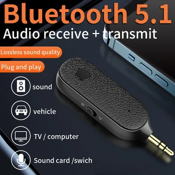 150 мАч AUX Автомобильный аудио Bluetooth Приемник Передатчик 5.1 Стерео Bluetooth Передатчик Беспроводной автомобильный комплект Авто 3,5 мм Аудиоприемник