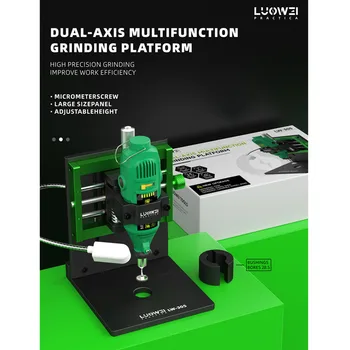 LUOWEI LW-305 Инструмент для Ремонта Кольцевой Шлифовальной Машины LUOWEI LW-305 DUAL-AXIS Touch IC Grinding Polsihing Platform X-14PM Screen IC Camera