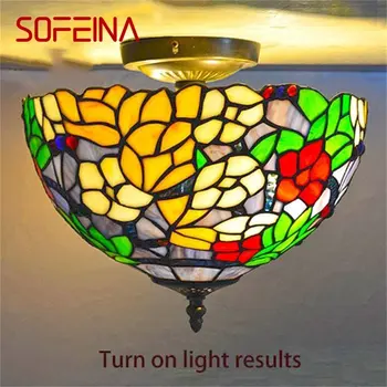 Потолочный светильник SOFEINA Tiffany, современные креативные светильники, светодиодные светильники для дома, гостиной, столовой
