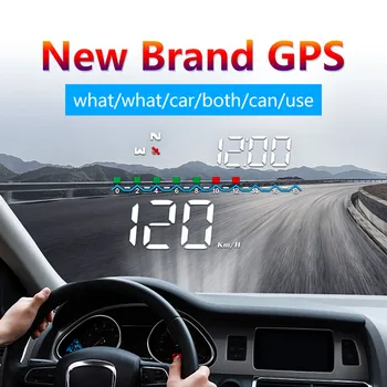 Автомобильный дисплей HUD, система GPS, HD проектор на лобовое стекло, Спидометр, электронный дисплей напряжения, Автоаксессуары