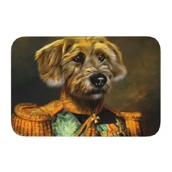 Портрет собаки Напольный коврик для входной двери, искусство животных в помещении, коврик для ванной комнаты, кухонный коврик, садовый ковер
