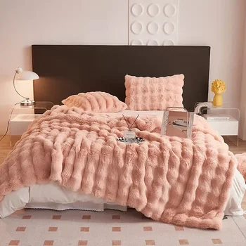 Зимнее теплое супер мягкое плюшевое одеяло - Утолщенный стул, диван у окна, коврик для гостиной в комнате