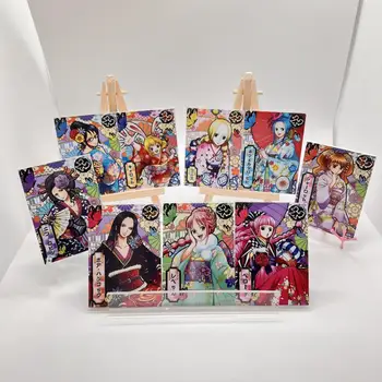 Открытки Ручной работы One Piece Nami Nico-Robin Boa-Hancock Nefeltari Vivi Kimono Collection Wa Card Новые Коллекции Игр Подарки на День рождения