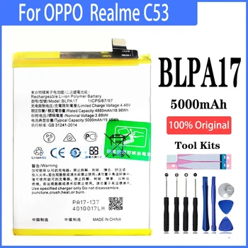 100% Оригинальный Аккумулятор BLPA17 емкостью 5000 мАч Для Замены Телефона OPPO Realme C53 С помощью Инструментов