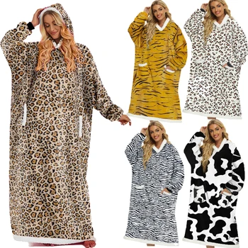 Одеяла с капюшоном 150 см, пуловер, Гигантское ТВ-одеяло, сверхдлинные одеяла с капюшоном, Зимние Теплые толстовки Оверсайз, толстовки для женщин и мужчин