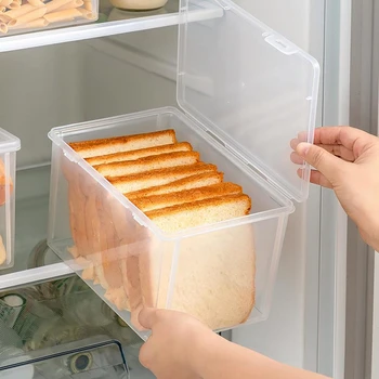 Контейнер для хлеба Ящик Для хранения Кухонный Диспенсер Хлебницы для выпечки Контейнеры для тортов Герметичная Коробка Холодильник Прозрачная Кухня