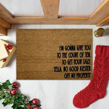 Забавный Рождественский Коврик С Креативным Текстовым Принтом Для Входной Двери Спальни Ванной Комнаты