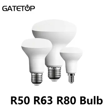 1-10 Шт. Светодиодная энергетическая лампа E27 E14 Лампа для ванны Гриб R50 R63 R80 220 В 6 Вт 10 Вт 12 Вт Нестробирующий Теплый белый свет В соответствии с ERP2.0