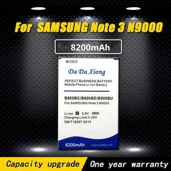 Высококачественный 8200 мАч B800BC B800BE/BU Аккумулятор для Samsung Galaxy Note 3 N9000 N9005 N900A N900 N9002 N9009 N9006 N9008 S