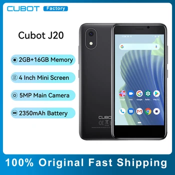 Смартфон Cubot J20 с 4-дюймовым мини-экраном, 2 ГБ + 16 ГБ (128 ГБ расширен), аккумулятор 2350 мАч, мобильные телефоны Android 12 с двумя Sim-картами, 4G GPS