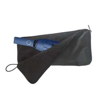 Сумка для зонтов, синельная сумка для хранения зонтов на открытом воздухе, на молнии, супервпитывающая сумка для хранения, быстросохнущий чехол для зонта