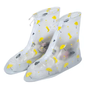 Нескользящие водонепроницаемые утолщенные мужские и женские многоразовые чехлы для обуви, уличный защитный чехол от дождя для обуви