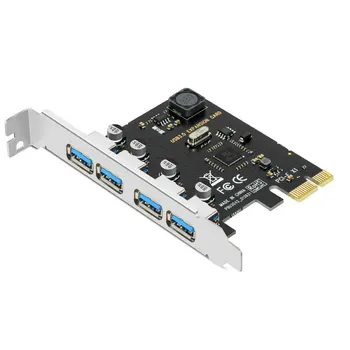 Адаптер карты расширения USB 3.0 PCI-E с 4 портами 2A USB 3 для PCIE PCI express adapter Card