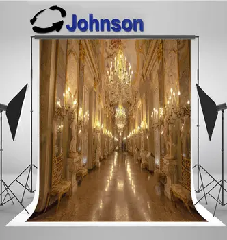 Генуя Италия Световой фон для коридора Королевского дворца Высококачественная компьютерная печать свадебных фонов