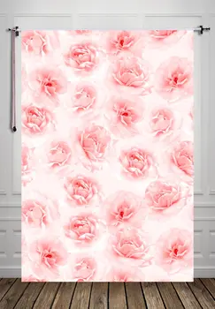 Фон для фотосъемки в День Святого Валентина с розовыми цветами размером 5х7 футов, фон для фотостудии