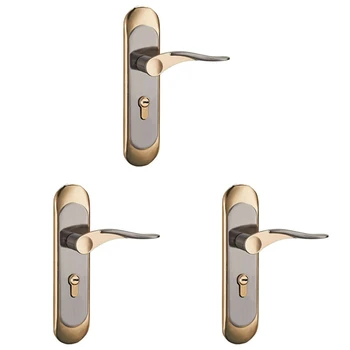 3X Дверная ручка для дома с замком безопасности, набор ключей из алюминиевого сплава Promotion