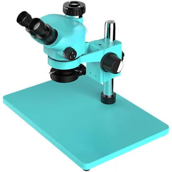 Мощный микроскоп Rf4 для обслуживания материнской платы мобильного телефона HD-микроскоп 7-50-кратный Двухрычажный микроскоп с непрерывным увеличением