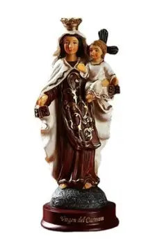 Европейские католические религиозные украшения Девы Марии 13,5 см, поделки из смолы, трансграничные украшения для Хэллоуина, поделки из смолы для прогулок