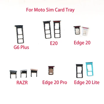 Оригинальная Новинка Для Motorola Moto RAZR G6 Plus E20 E30 E40 Lite Edge 20 Pro Держатель Слота Для Sim-карты Гнездо Адаптера