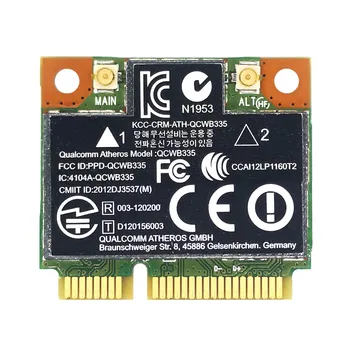 AR9565 WiFi Карта QCWB335 Mini PCIE Bluetooth 4,0 150 Мбит/с 2,4 G для XP Win7 Win8 Linux Системы