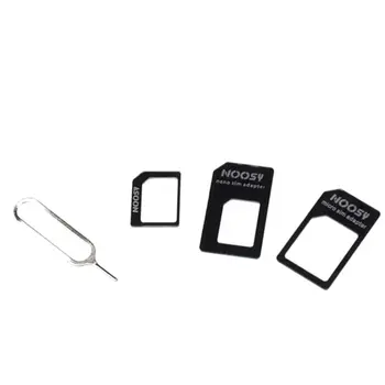 4 в 1 Преобразование Nano SIM-карты в Micro Стандартный адаптер для iPhone для Samsung 4G LTE USB беспроводной маршрутизатор K1AA