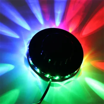 USB RGB подсветка для вечеринки, активируемая звуком, вращающаяся дискотека, светодиодный шар, сценический эффект, стробоскоп, освещение для вечеринки в баре KTV